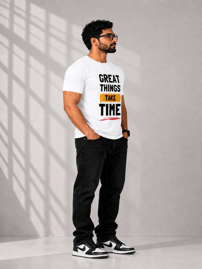CARIBOUELK Men's Motivation Regular Fit T-Shirt