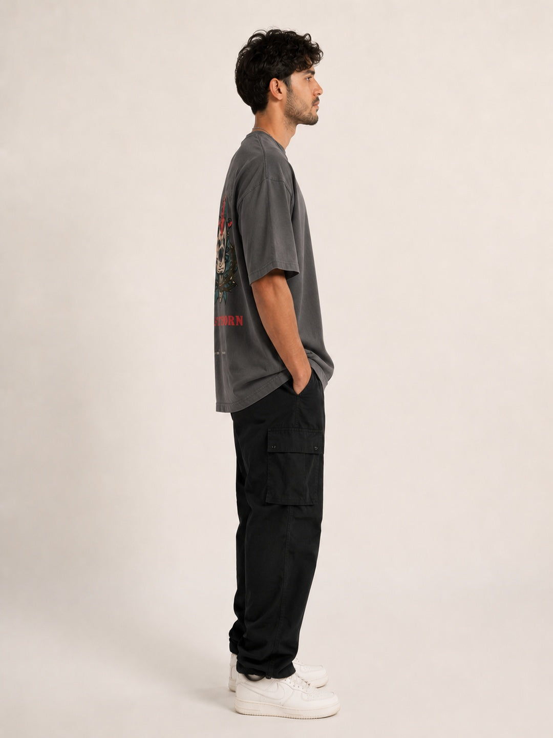 CARIBOUELK Every Rose Printed Oversized T-Shirt