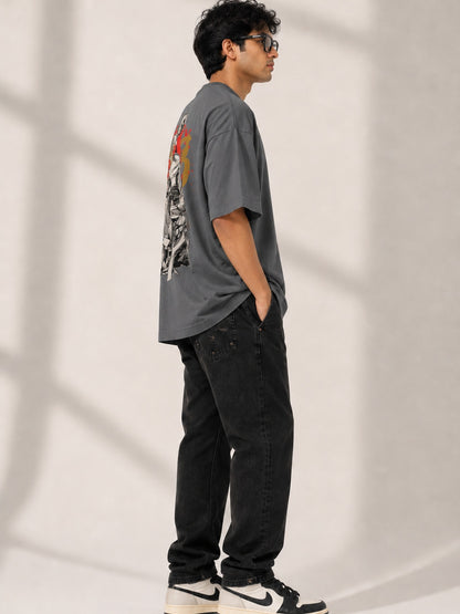 CARIBOUELK Anime Printed Oversized T-Shirt