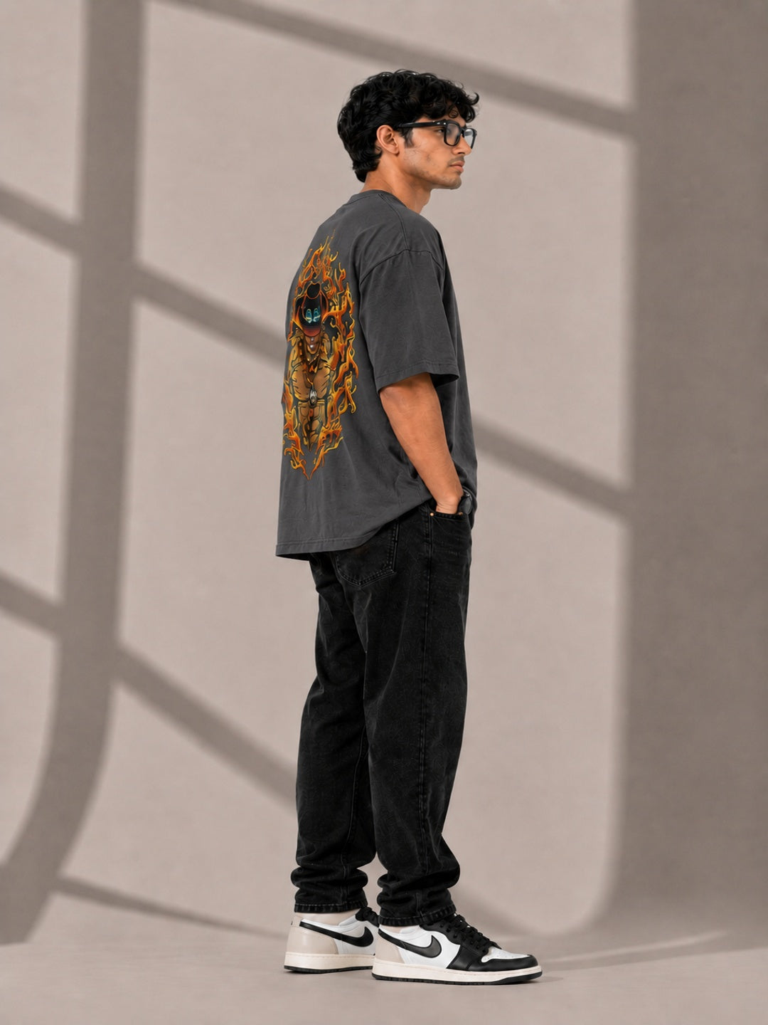 CARIBOUELK Graphic Printed Oversized T-Shirt