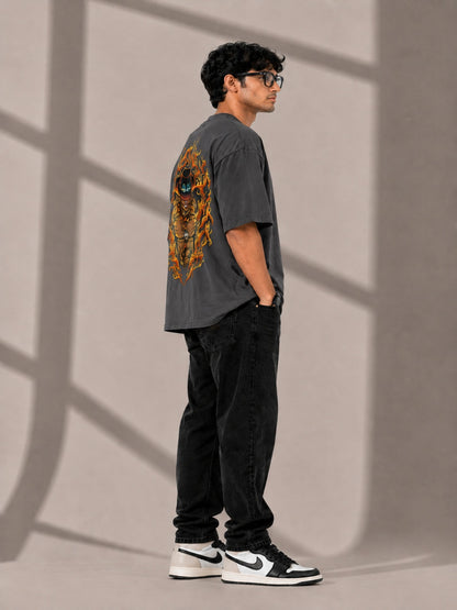 CARIBOUELK Graphic Printed Oversized T-Shirt