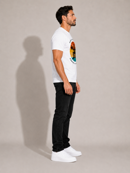 CARIBOUELK Men's Regular Fit Gym Wear Cotton T-Shirt