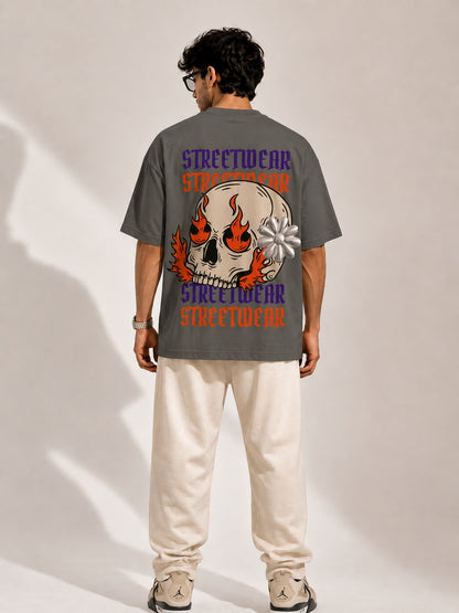 CARIBOUELK Streetwear Printed Oversized T-Shirt