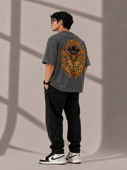 CARIBOUELK Graphic Printed Oversized T-Shirt