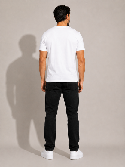 CARIBOUELK Men's Regular Fit Gym Wear Cotton T-Shirt