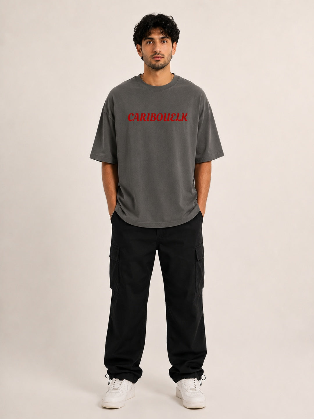 CARIBOUELK Every Rose Printed Oversized T-Shirt