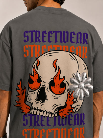 CARIBOUELK Streetwear Printed Oversized T-Shirt