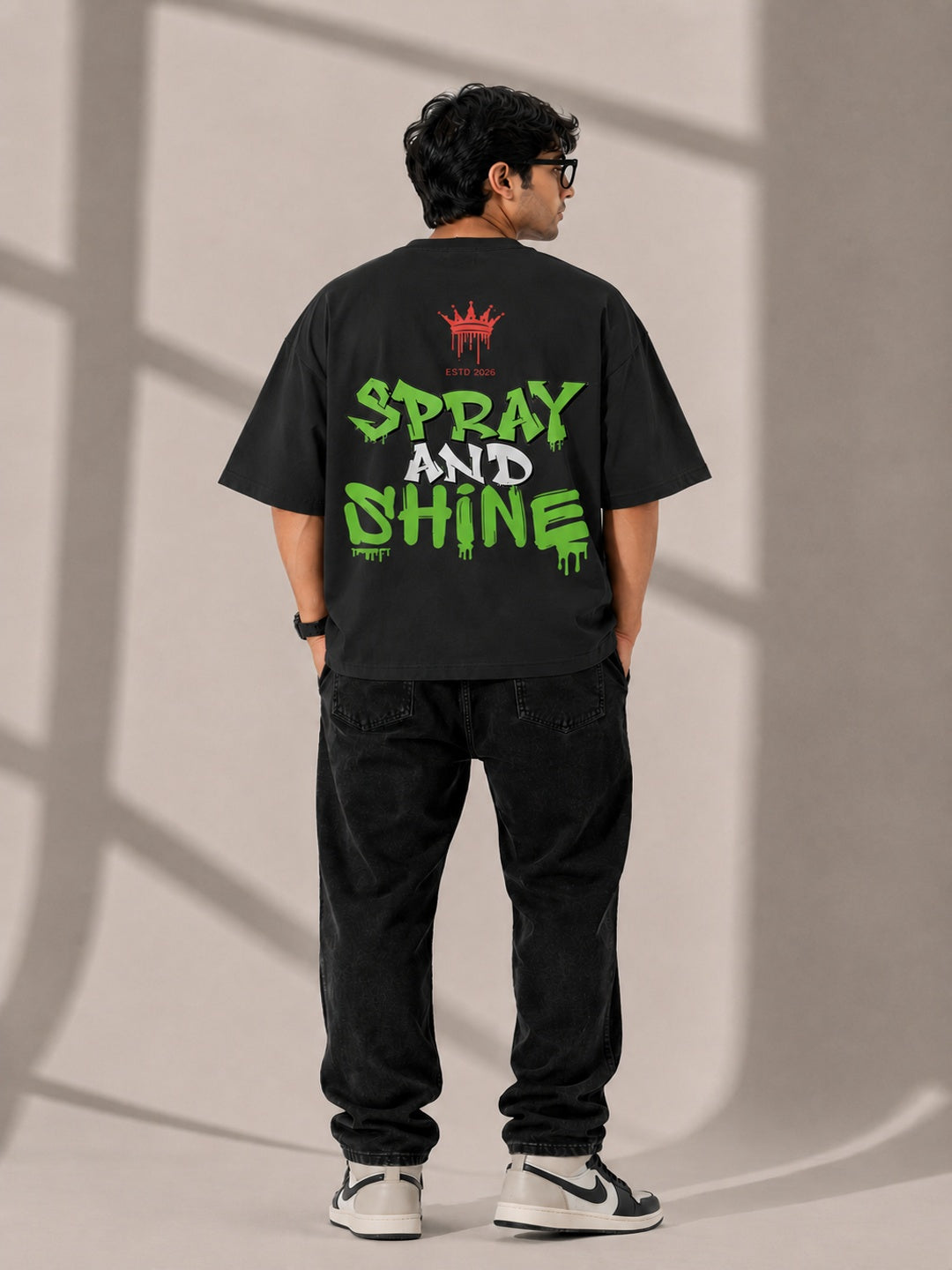 CARIBOUELK Spray And Shine Oversized T-Shirt