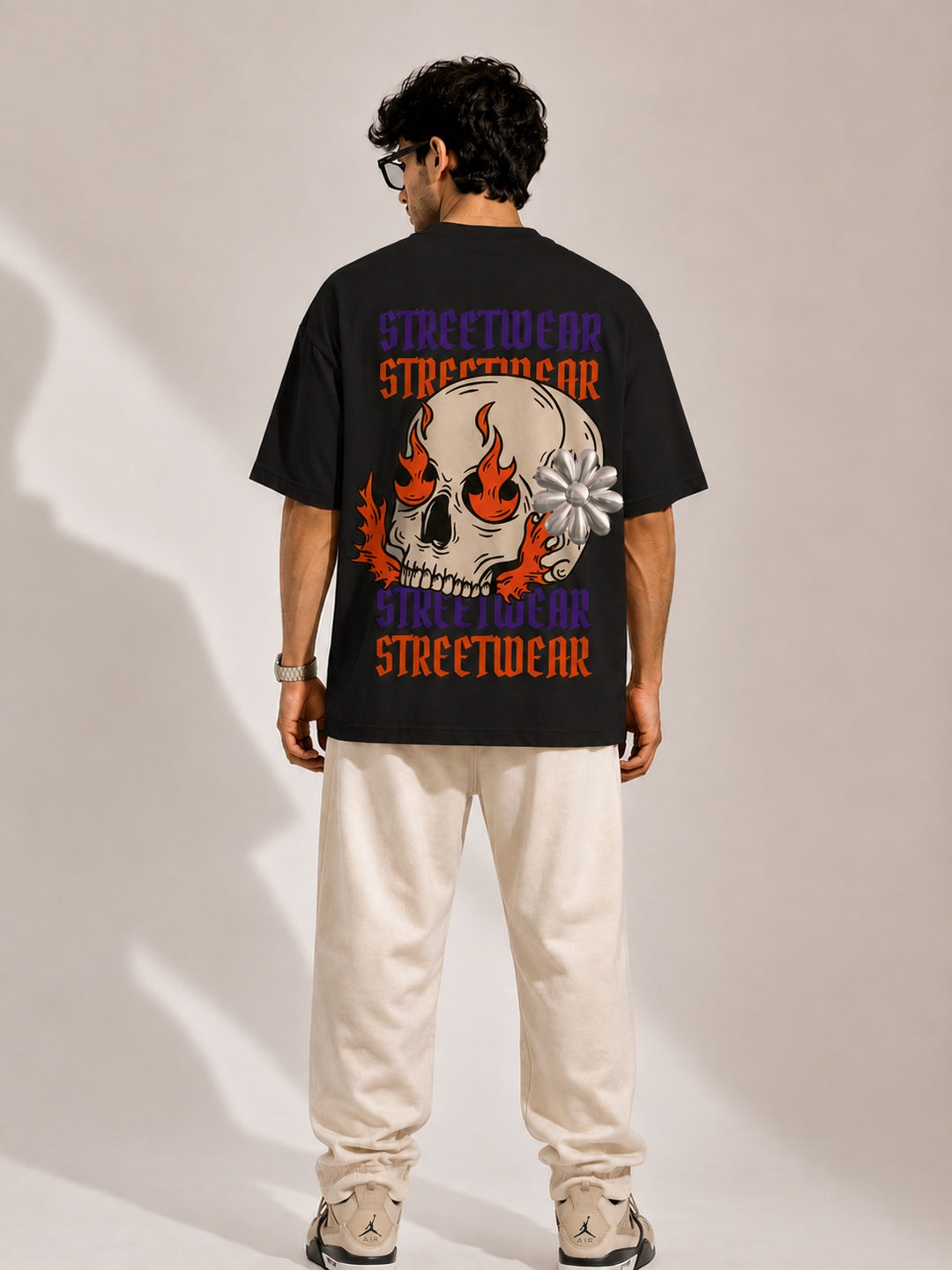 CARIBOUELK Streetwear Printed Oversized T-Shirt