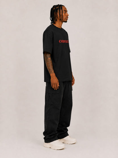 CARIBOUELK Urban Street Printed Oversized T-Shirt