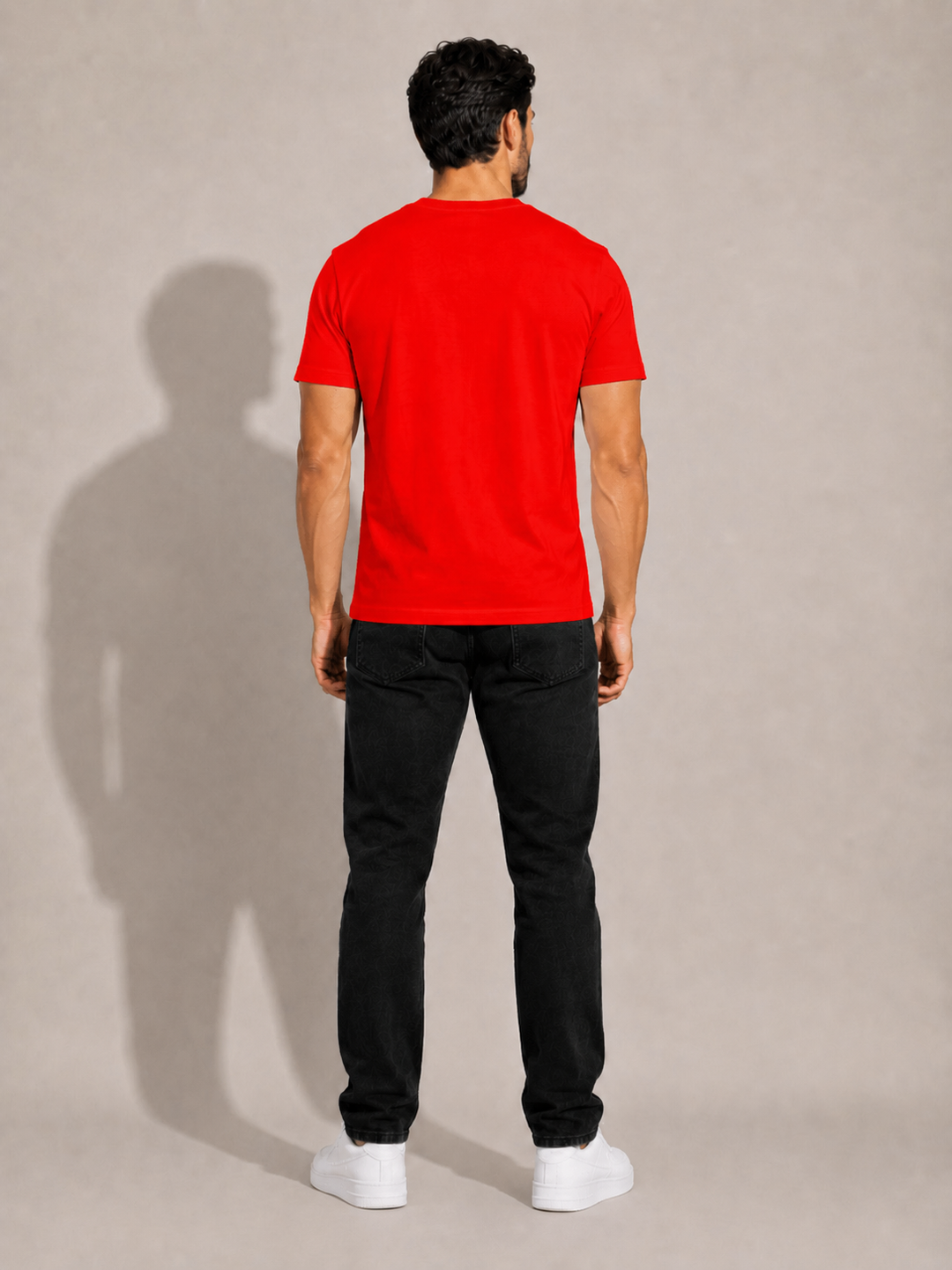 CARIBOUELK Men's Regular Fit Gym Wear Cotton T-Shirt