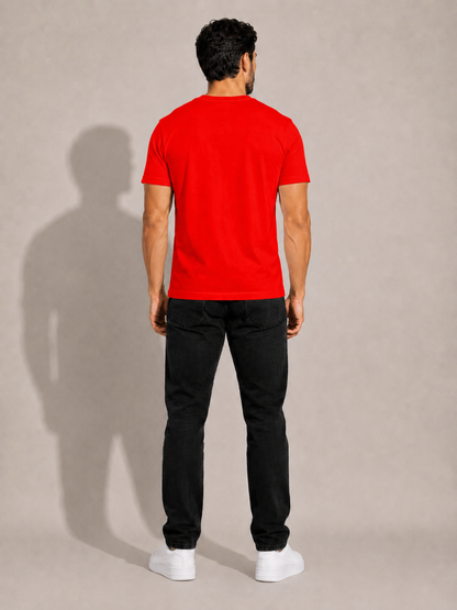 CARIBOUELK Men's Regular Fit Gym Wear Cotton T-Shirt