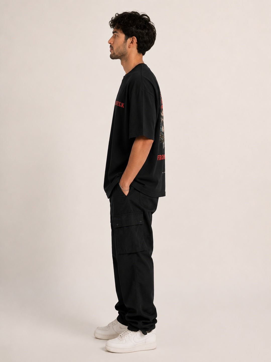 CARIBOUELK Every Rose Printed Oversized T-Shirt