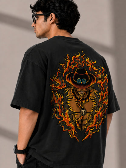 CARIBOUELK Graphic Printed Oversized T-Shirt