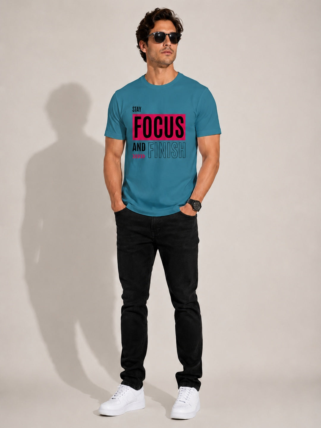 CARIBOUELK Men's Focus Regular Fit T-Shirt