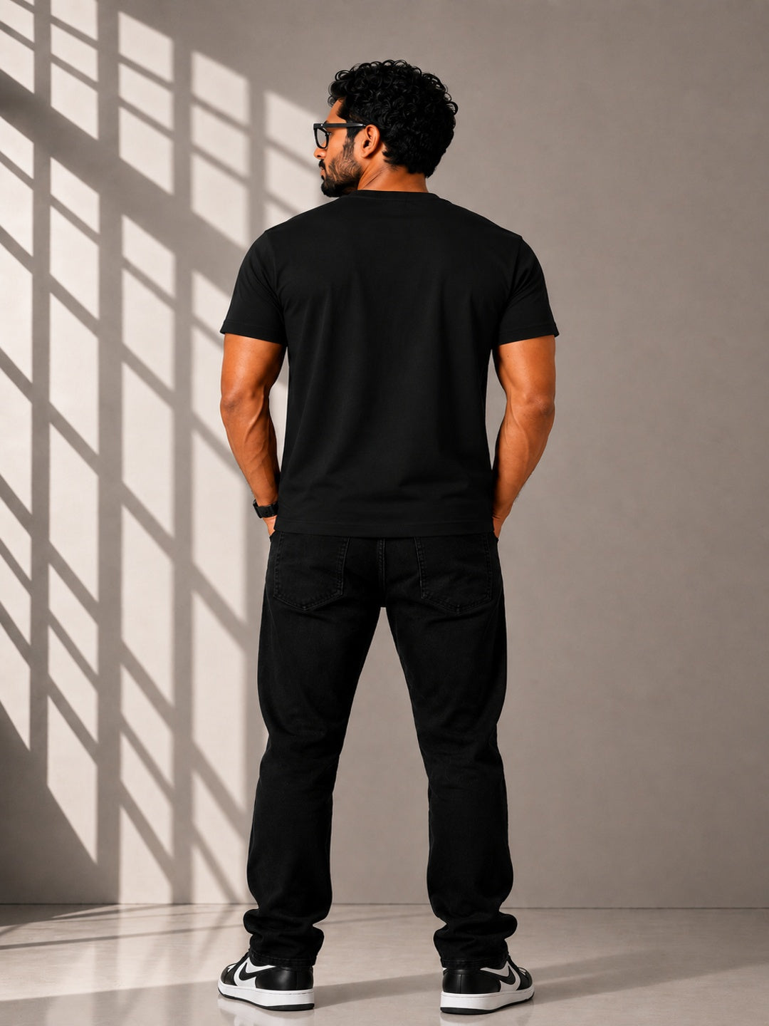 CARIBOUELK Men's Regular Fit Round Neck T-Shirt