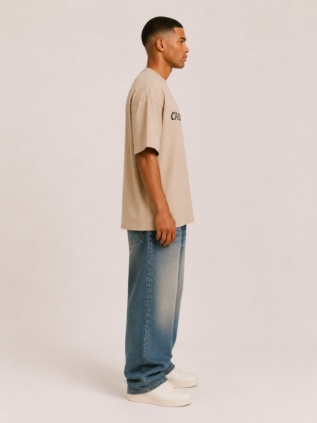 CARIBOUELK Dragon Printed Oversized T-Shirt