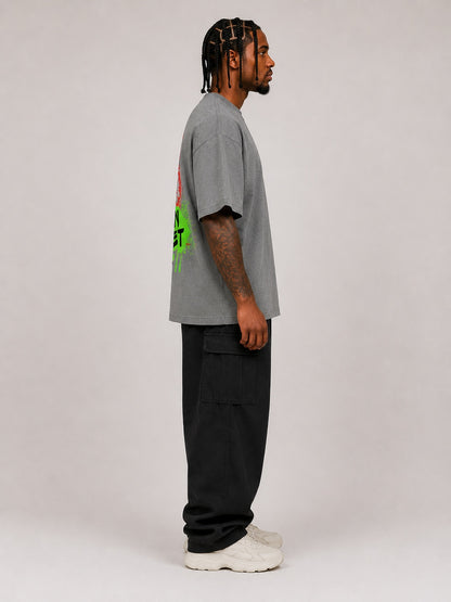 CARIBOUELK Urban Street Printed Oversized T-Shirt