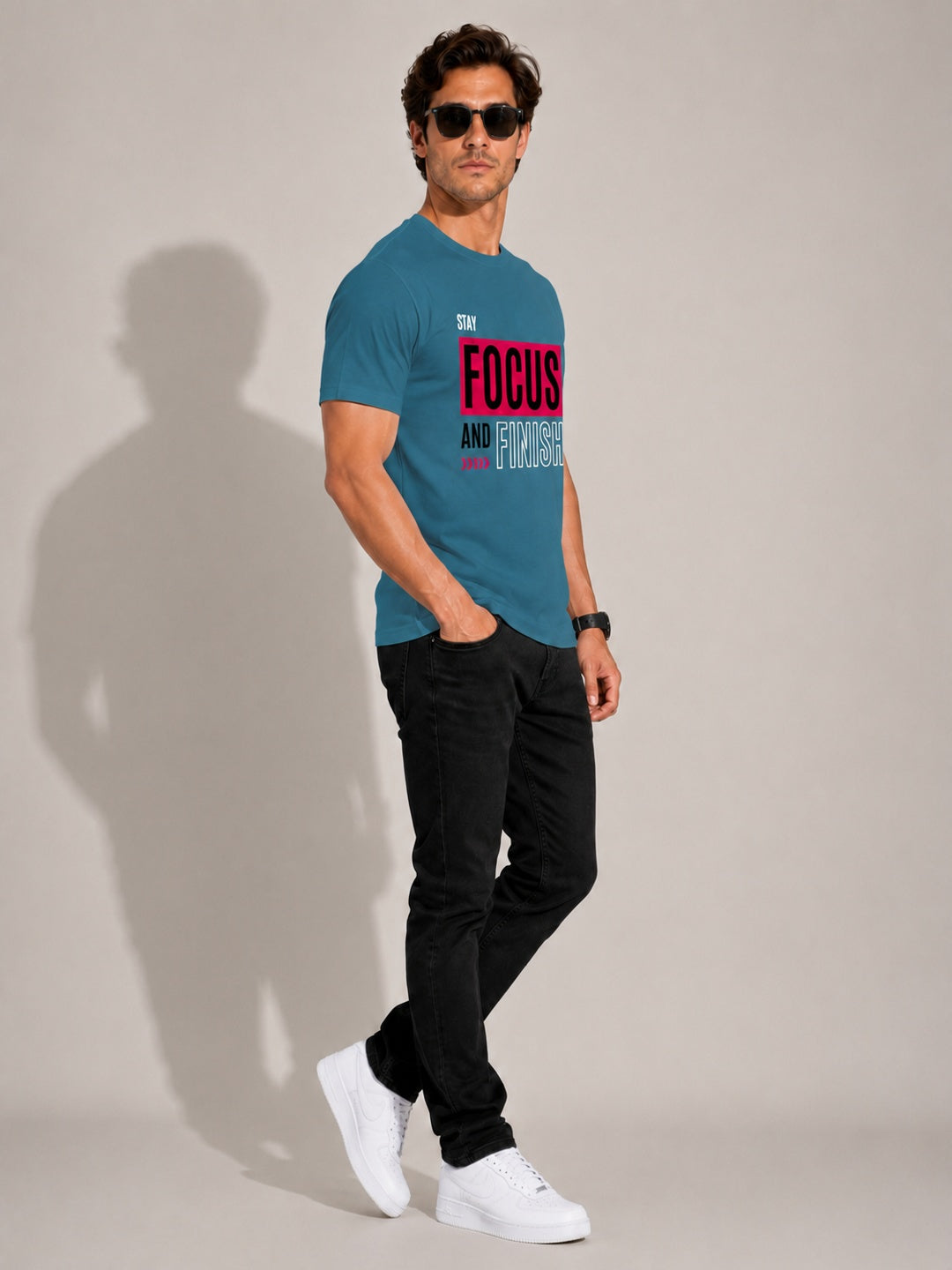 CARIBOUELK Men's Focus Regular Fit T-Shirt