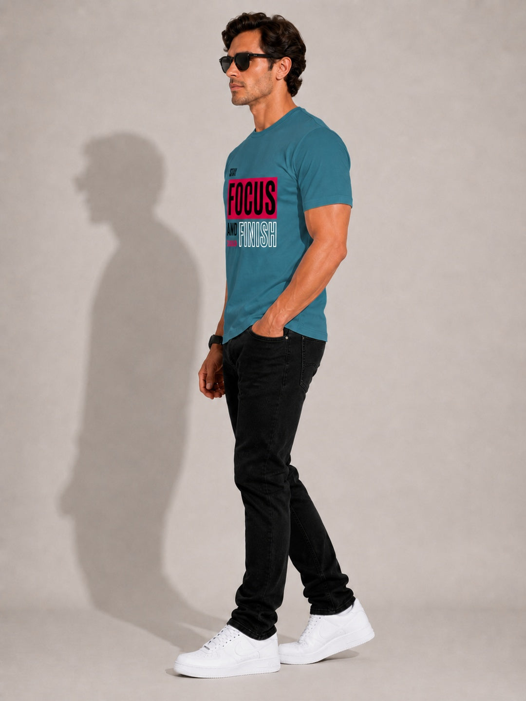 CARIBOUELK Men's Focus Regular Fit T-Shirt