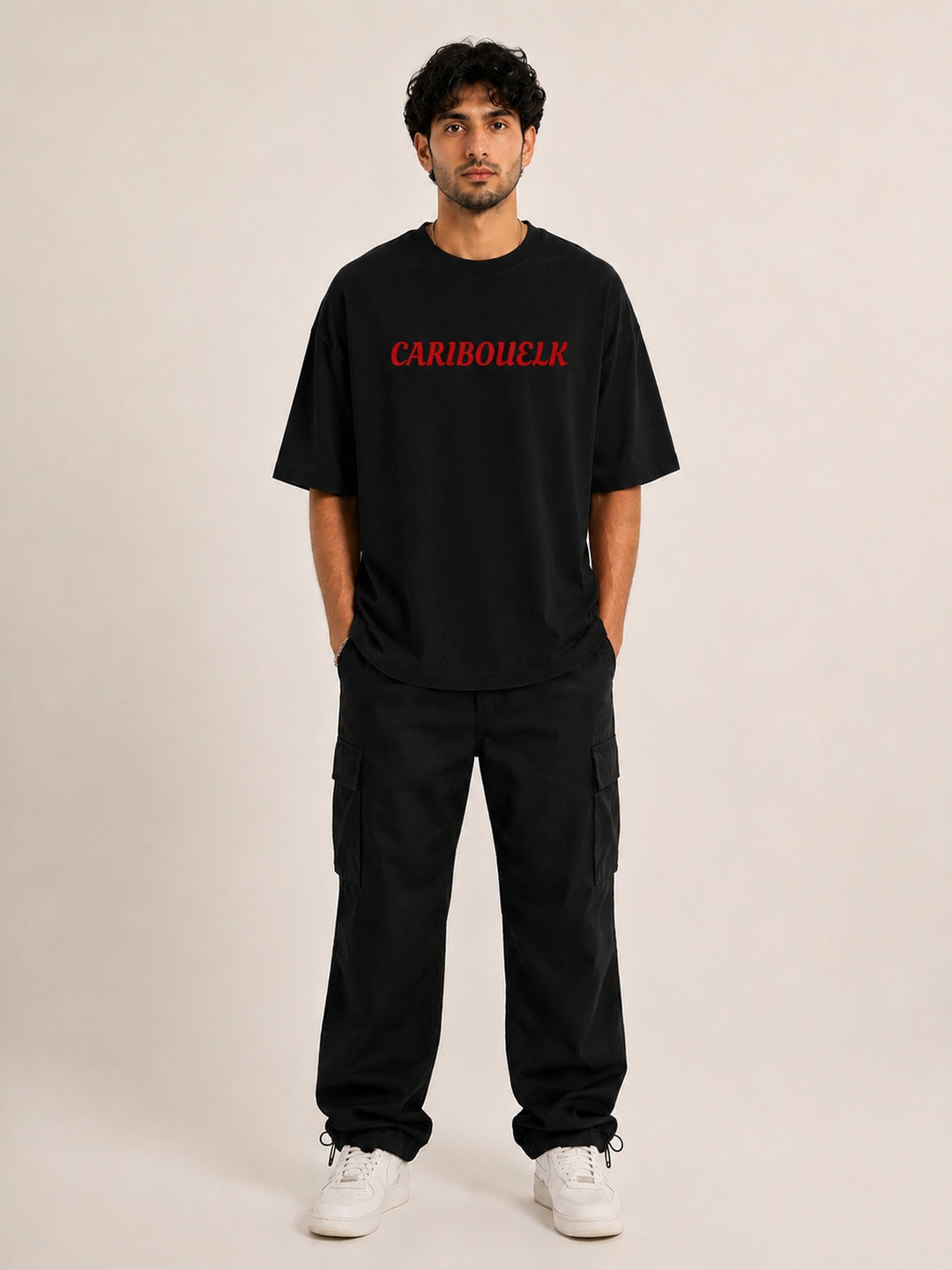 CARIBOUELK Every Rose Printed Oversized T-Shirt