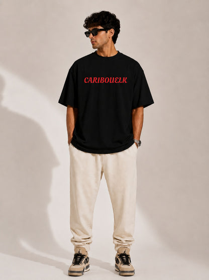 CARIBOUELK Streetwear Printed Oversized T-Shirt
