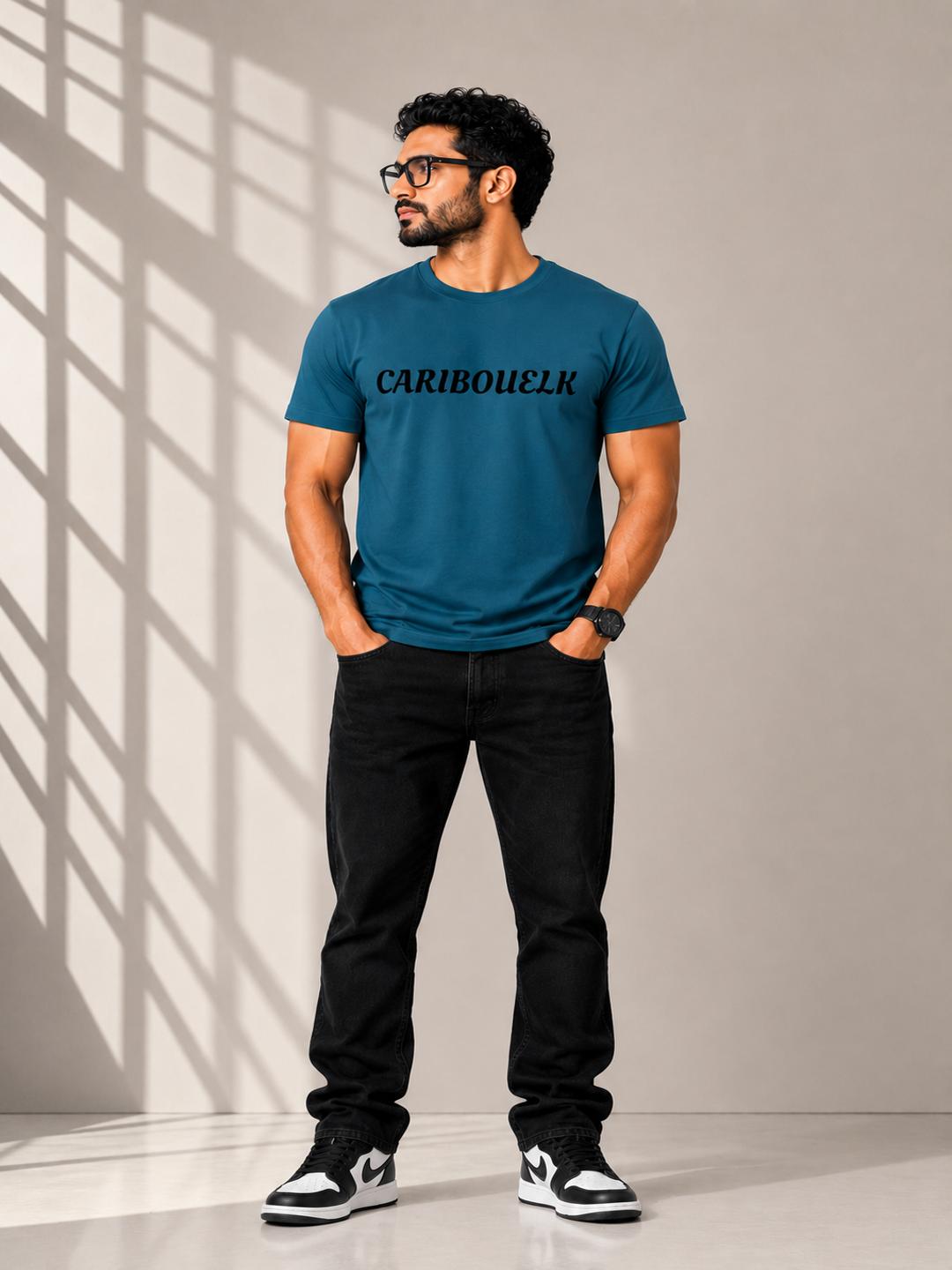 Caribouelk Regular Fit Round Neck T-Shirt