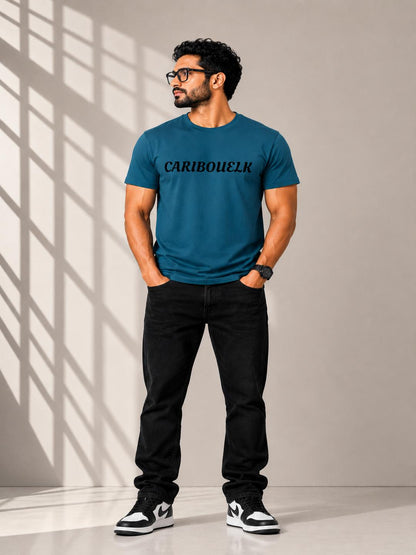 Caribouelk Regular Fit Round Neck T-Shirt