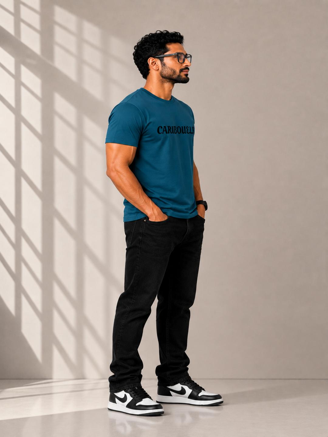 Caribouelk Regular Fit Round Neck T-Shirt