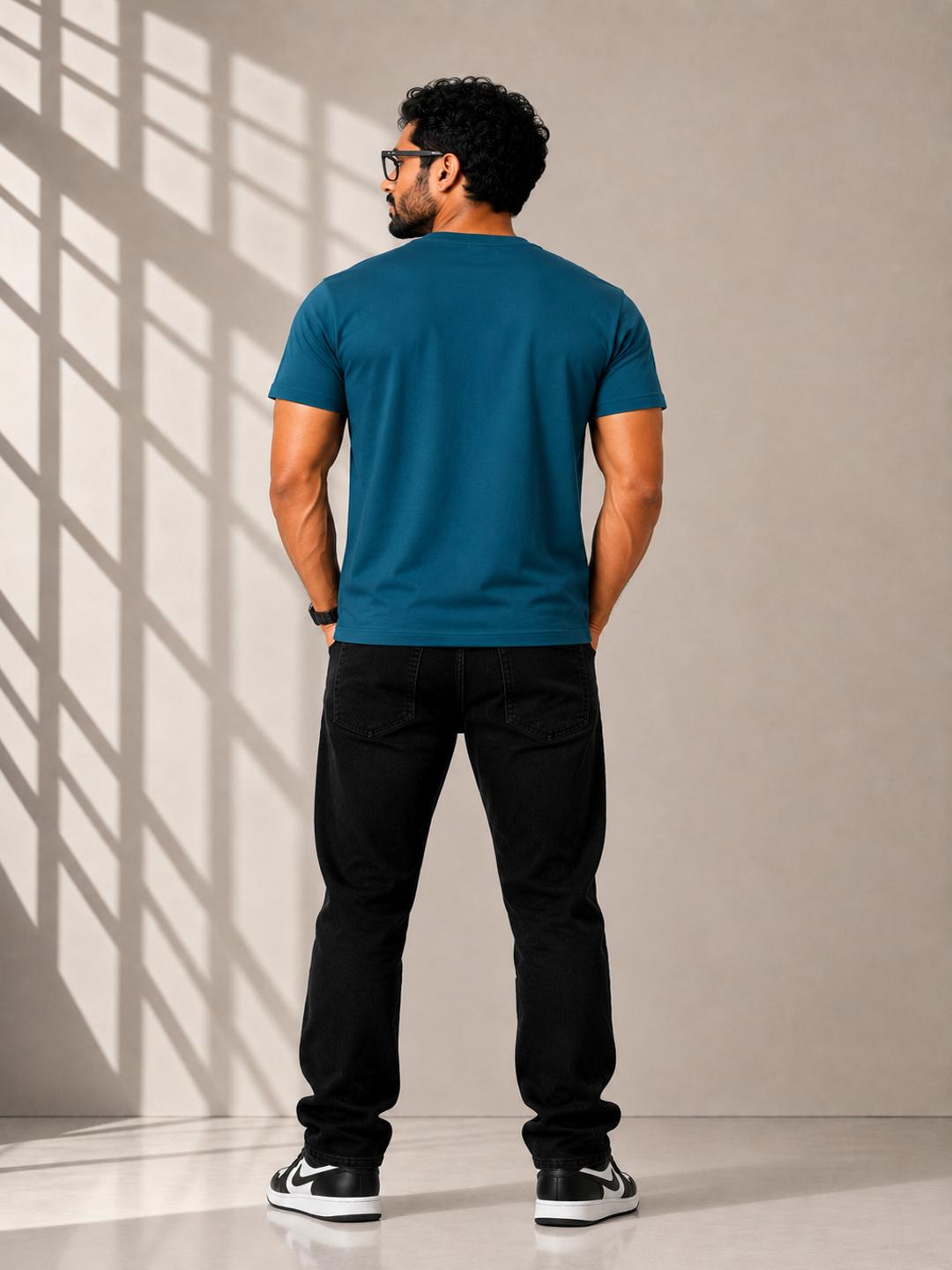 Caribouelk Regular Fit Round Neck T-Shirt