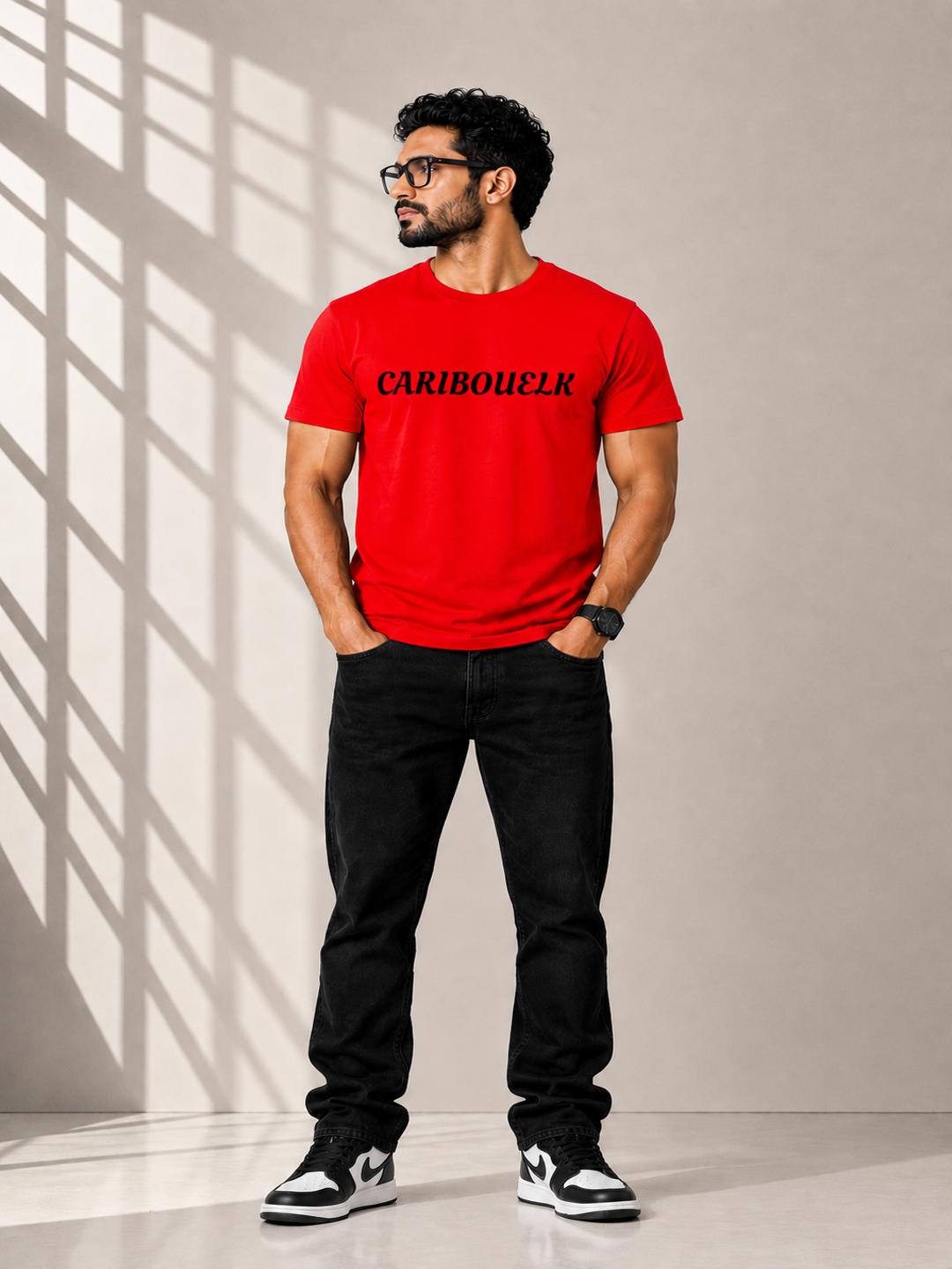 Caribouelk Regular Fit Round Neck T-Shirt