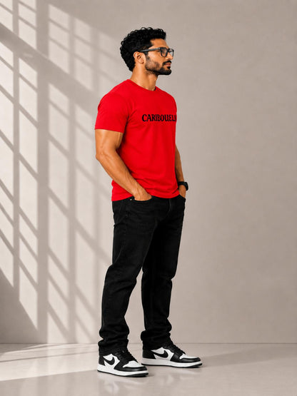 Caribouelk Regular Fit Round Neck T-Shirt
