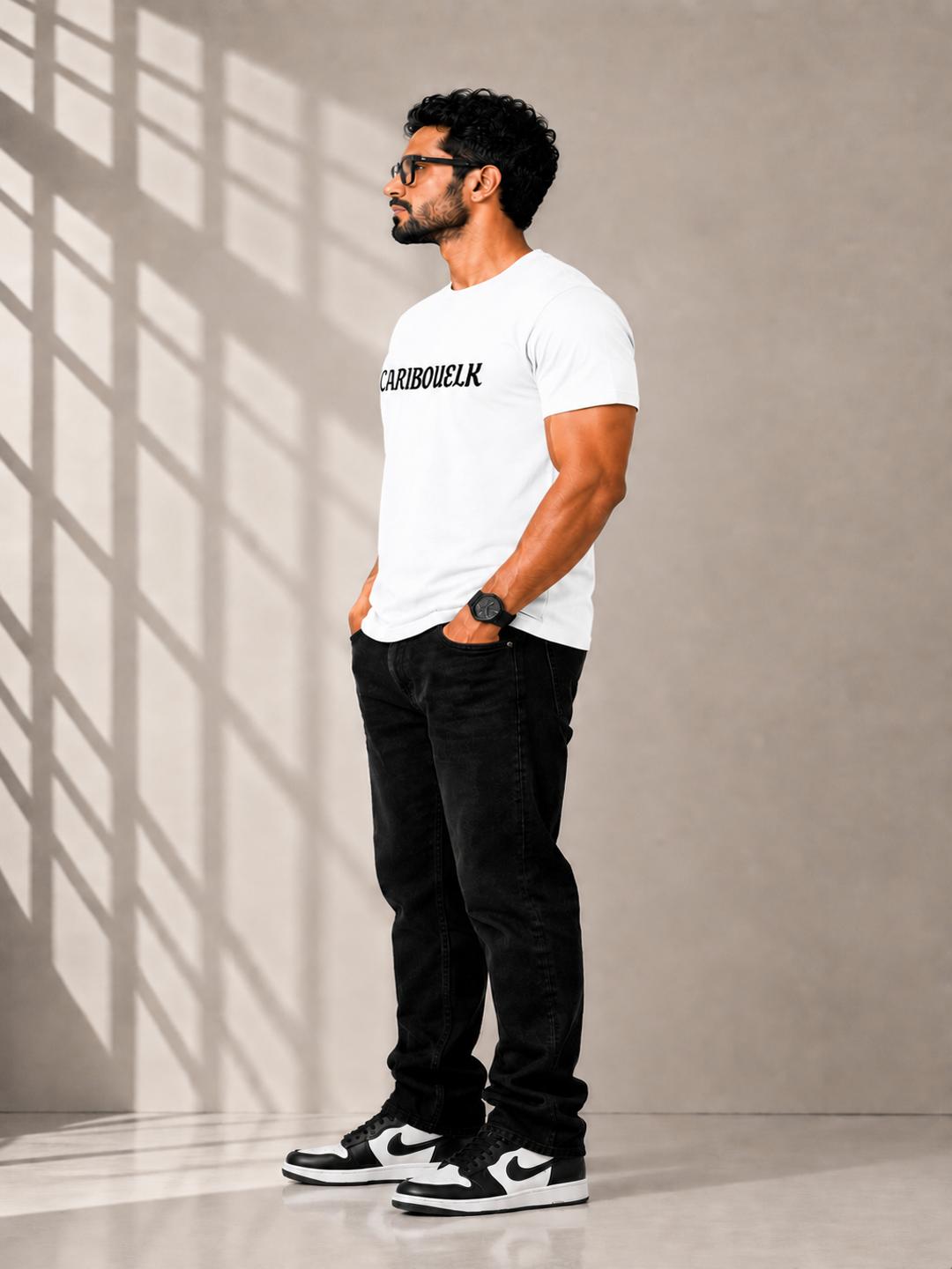 Caribouelk Regular Fit Round Neck T-Shirt