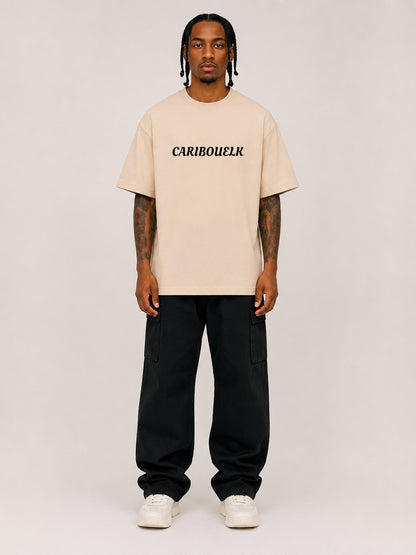 CARIBOUELK Urban Street Printed Oversized T-Shirt
