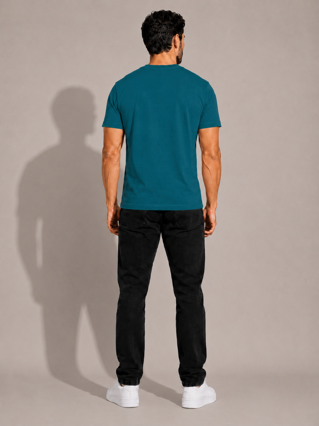 CARIBOUELK Men's Regular Fit Gym Wear Cotton T-Shirt