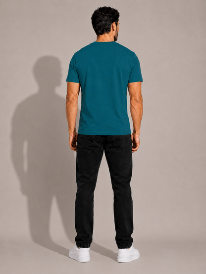 CARIBOUELK Men's Regular Fit Gym Wear Cotton T-Shirt