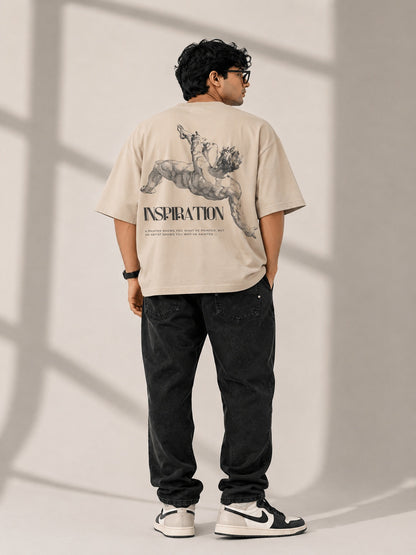 CARIBOUELK Inspiration Printed Oversized T-Shirt