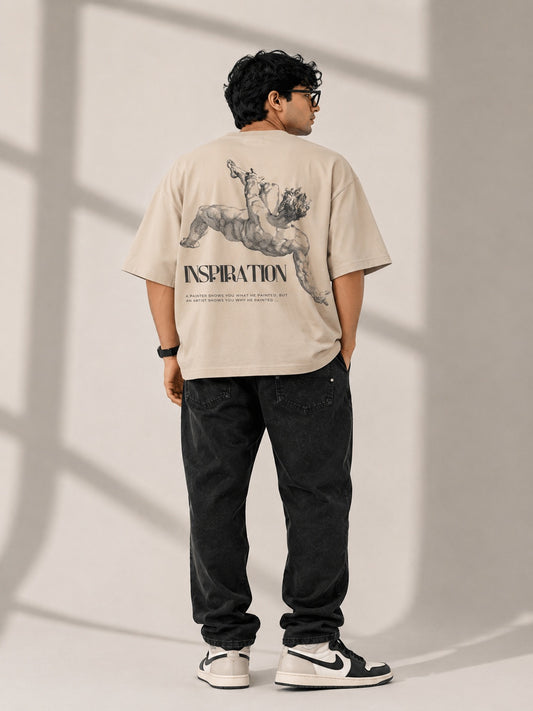 CARIBOUELK Inspiration Printed Oversized T-Shirt