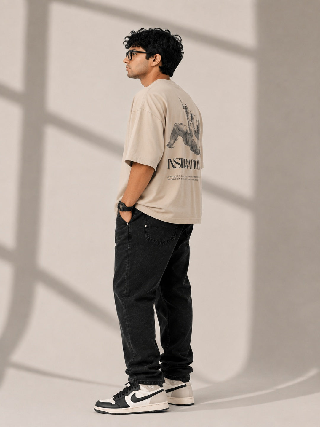CARIBOUELK Inspiration Printed Oversized T-Shirt