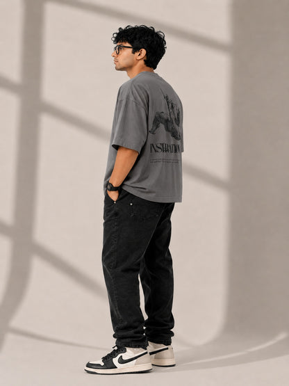 CARIBOUELK Inspiration Printed Oversized T-Shirt