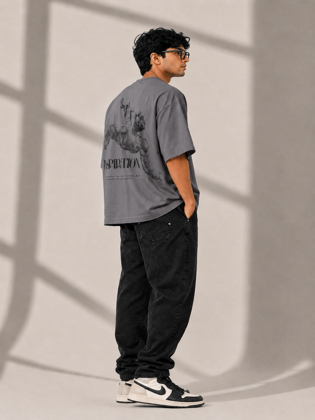 CARIBOUELK Inspiration Printed Oversized T-Shirt