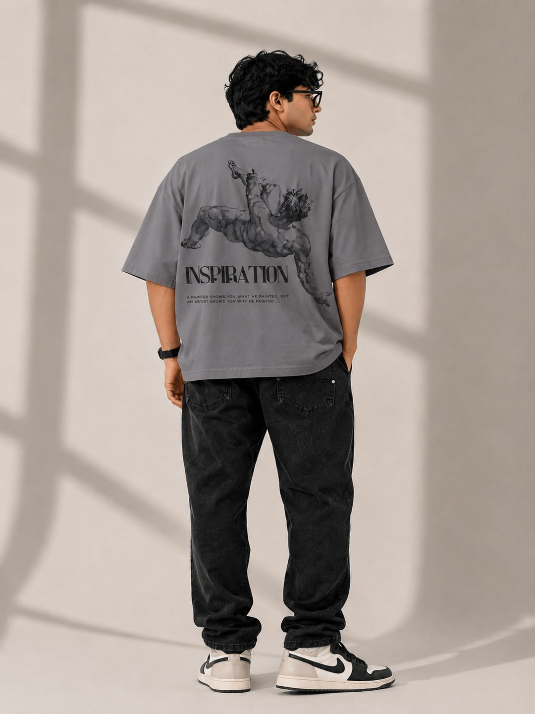 CARIBOUELK Inspiration Printed Oversized T-Shirt