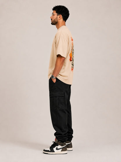 CARIBOUELK Money Printed Oversized T-Shirt