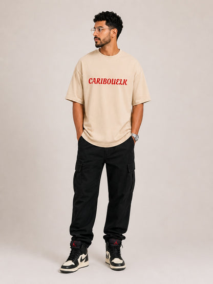 CARIBOUELK Money Printed Oversized T-Shirt